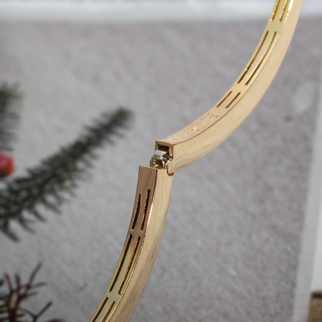 [Rose Jewelrys]SERPENTI BRACELET PINK GOLD DIAMOND DOUBLE SNAKE