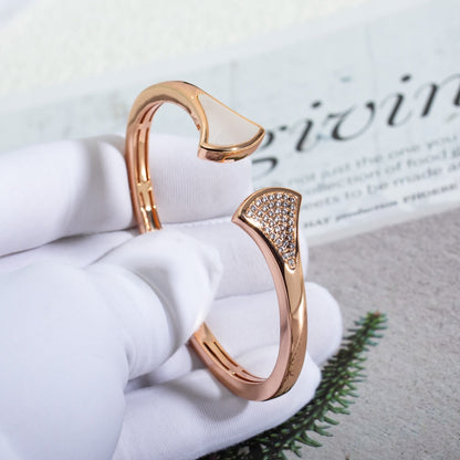 [Rose Jewelrys]DREAM BRACELET OPEN PINK GOLD MOP DIAMOND
