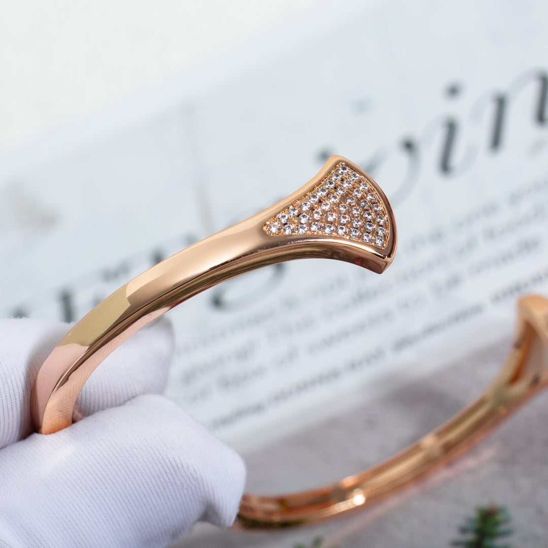 [Rose Jewelrys]DREAM BRACELET OPEN PINK GOLD MOP DIAMOND