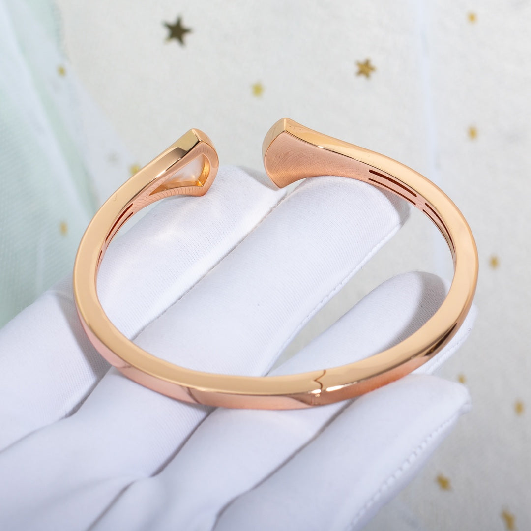 [Rose Jewelrys]DREAM BRACELET OPEN PINK GOLD MOP DIAMOND
