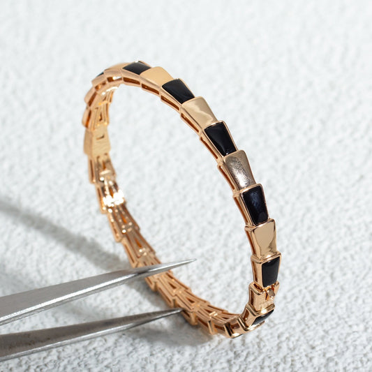 [Rose Jewelrys]SERPENTI BRACELET PINK GOLD ONYX