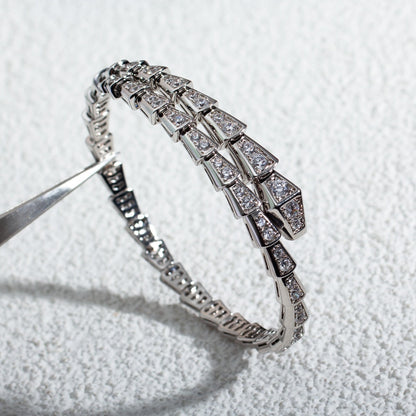 [Rose Jewelrys]SERPENTI BRACELET 6MM SILVER DIAMOND