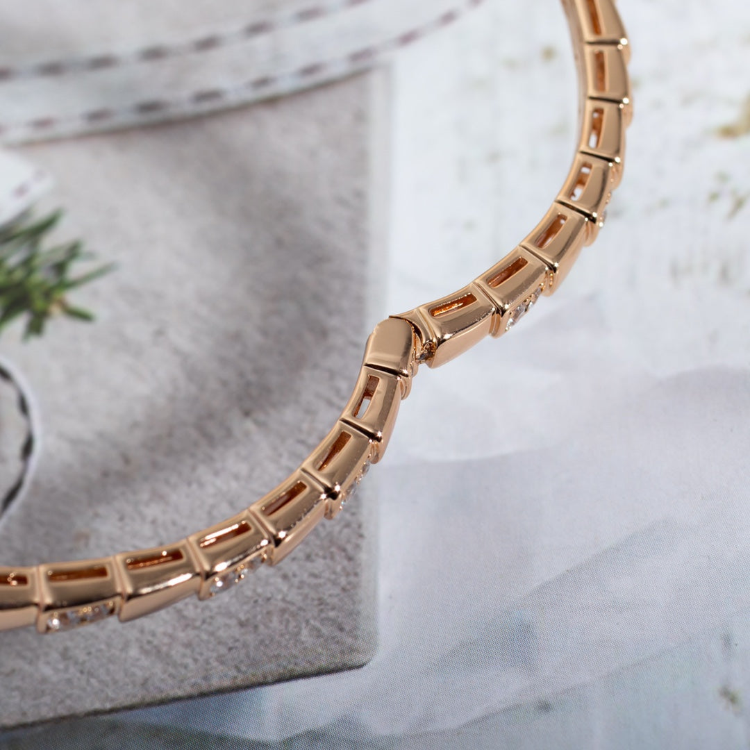 [Rose Jewelrys]SERPENTI BRACELET PINK GOLD DIAMOND