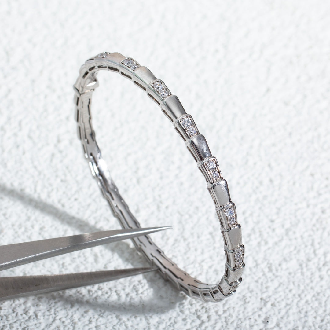 [Rose Jewelrys]SERPENTI BRACELET SILVER DIAMOND