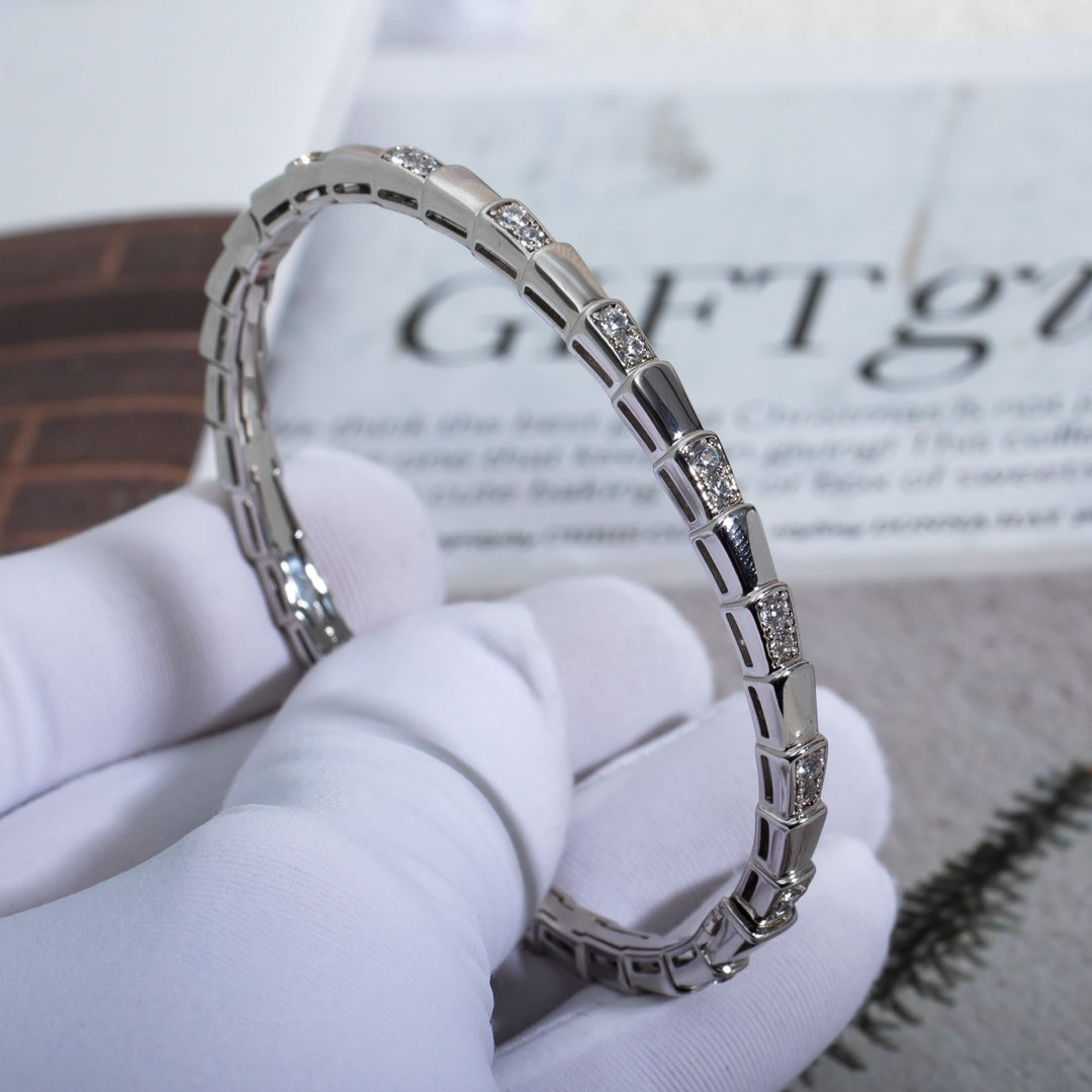 [Rose Jewelrys]SERPENTI BRACELET SILVER DIAMOND