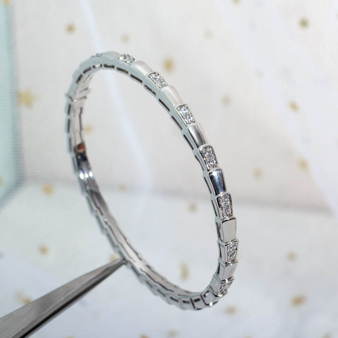 [Rose Jewelrys]SERPENTI BRACELET SILVER DIAMOND