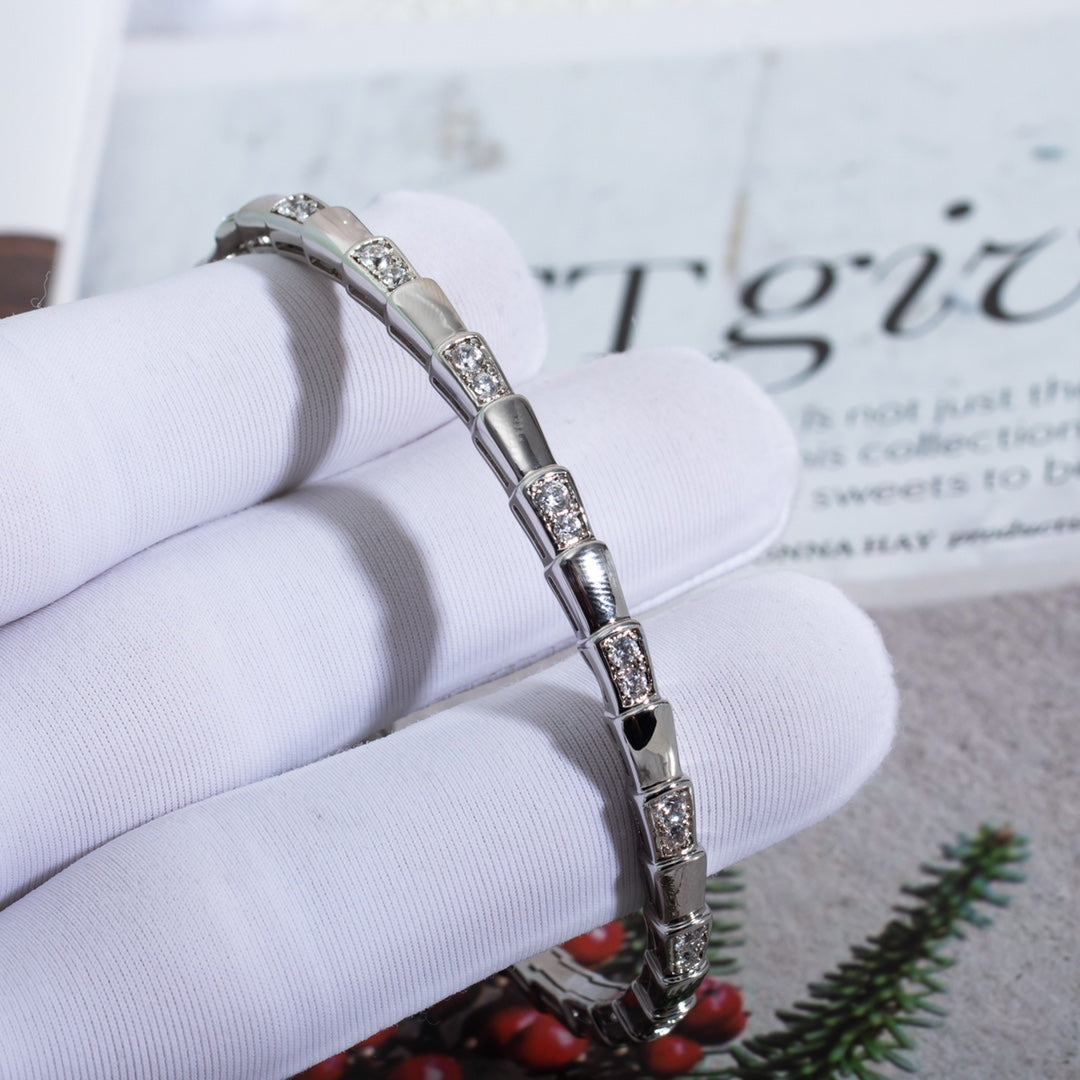 [Rose Jewelrys]SERPENTI BRACELET SILVER DIAMOND