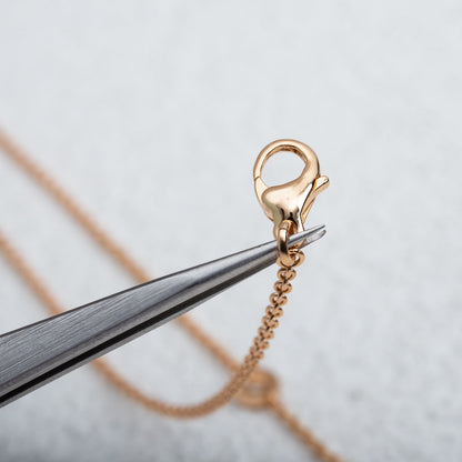 [Rose Jewelrys]PARENTESI NECKLACE PINK GOLD