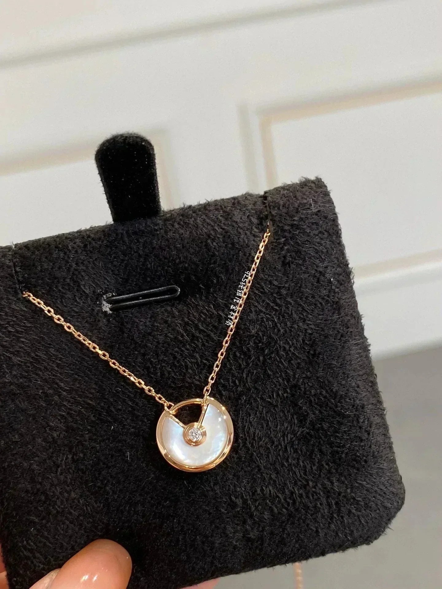 [Rose Jewelrys]AMULETTE ROSE GOLD MOP NECKLACE