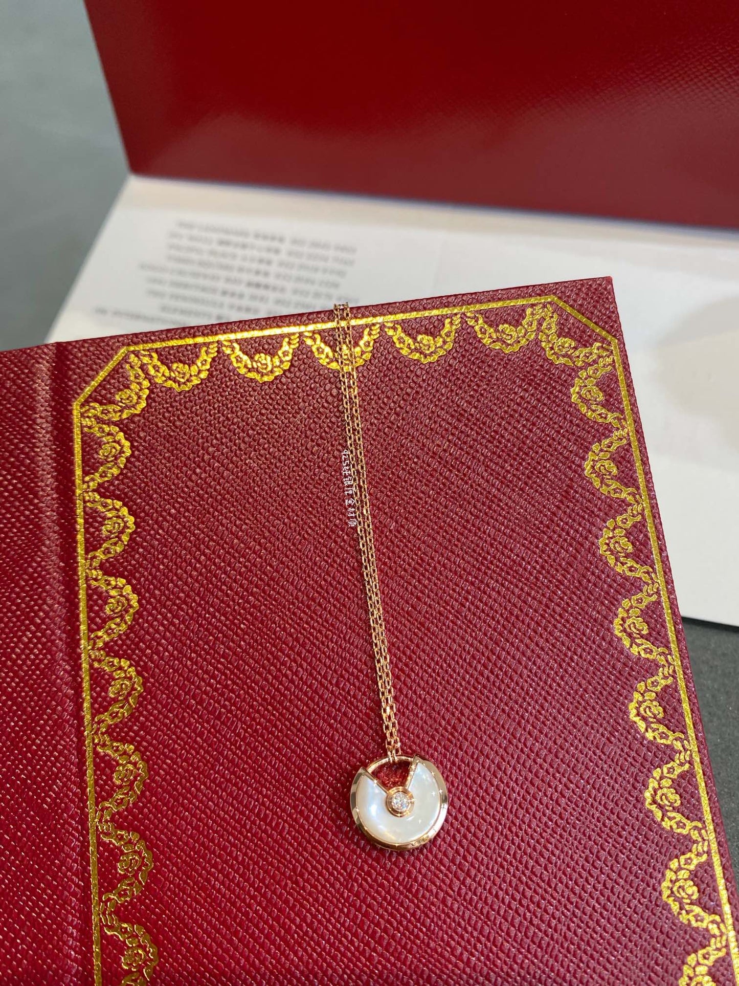 [Rose Jewelrys]AMULETTE ROSE GOLD MOP NECKLACE