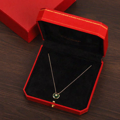 [Rose Jewelrys]AMULETTE GOLD MALACHITE NECKLACE