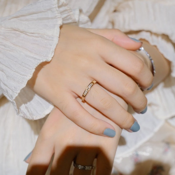 [Rose Jewelrys]LOVE RING 2.65MM DIAMOND