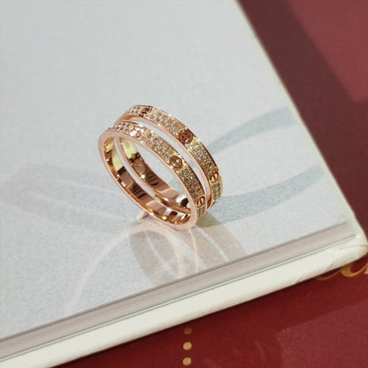 [Rose Jewelrys]LOVE RING 2.65MM DIAMOND