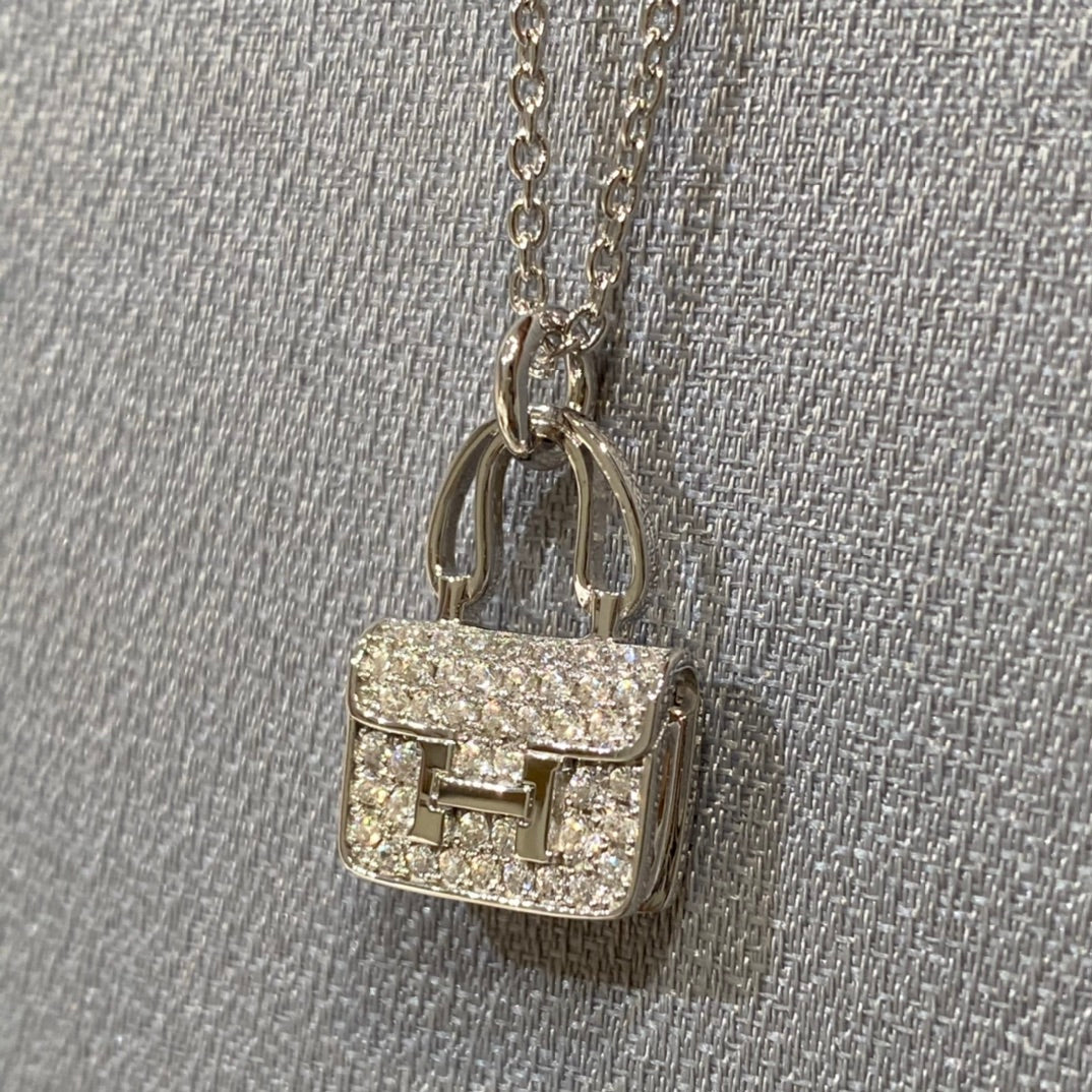 [Rose Jewelrys]CONSTANCE PEDANT DIAMOND NECKLACE