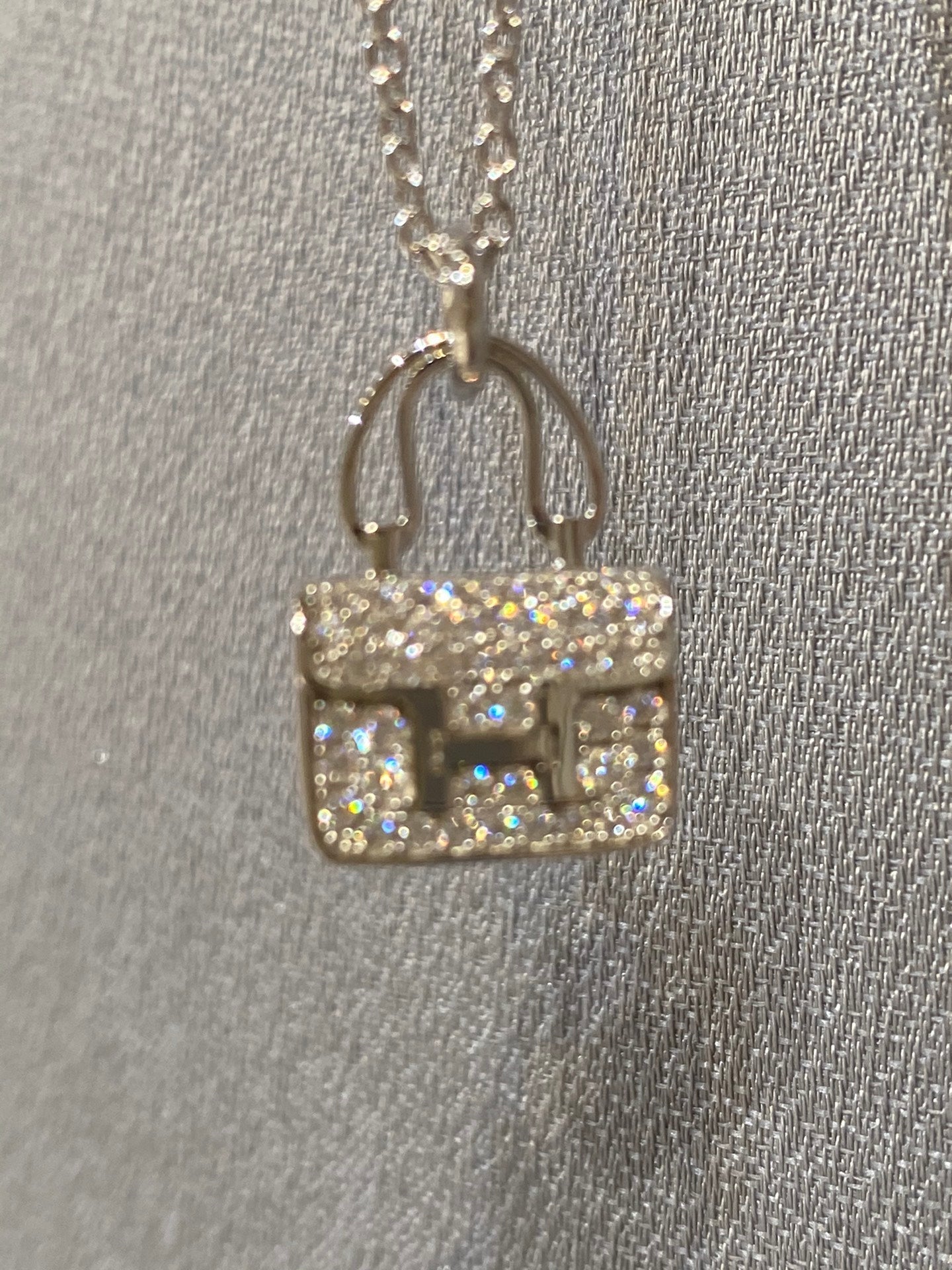 [Rose Jewelrys]CONSTANCE PEDANT DIAMOND NECKLACE