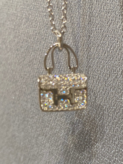 [Rose Jewelrys]CONSTANCE PEDANT DIAMOND NECKLACE
