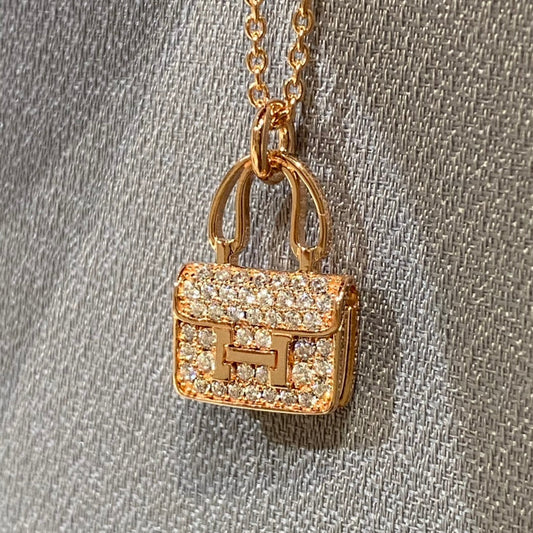 [Rose Jewelrys]CONSTANCE PEDANT DIAMOND NECKLACE