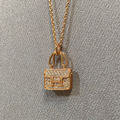 [Rose Jewelrys]CONSTANCE PEDANT DIAMOND NECKLACE