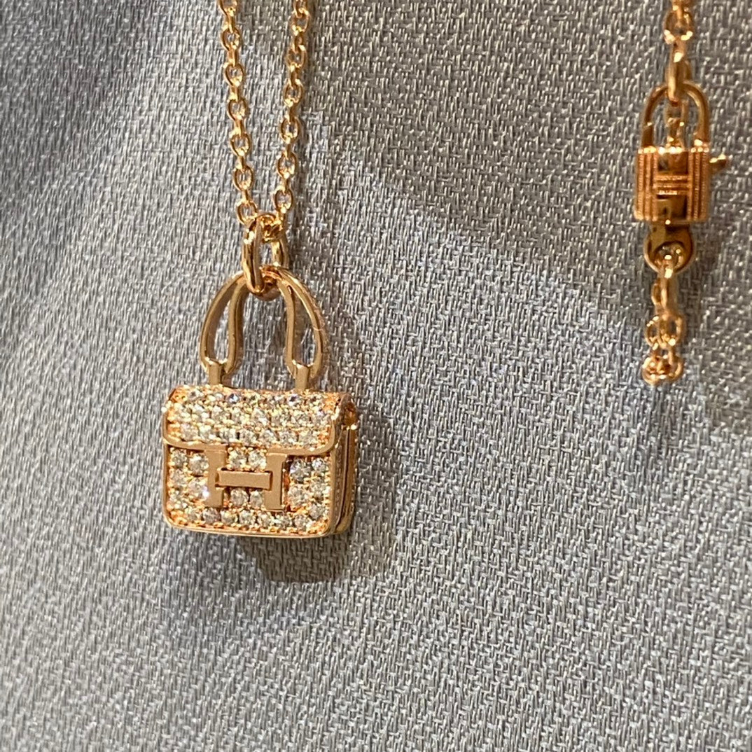 [Rose Jewelrys]CONSTANCE PEDANT DIAMOND NECKLACE
