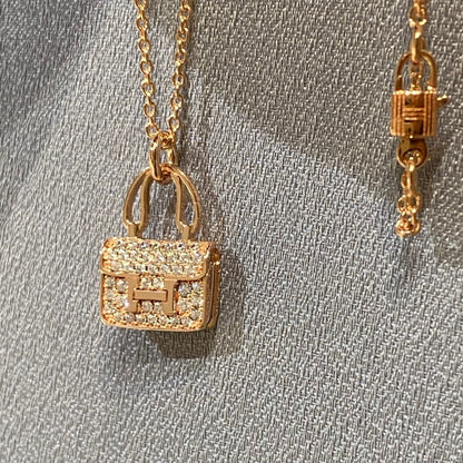 [Rose Jewelrys]CONSTANCE PEDANT DIAMOND NECKLACE