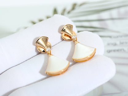 [Rose Jewelrys]DREAM MOP PINK GOLD EARRINGS