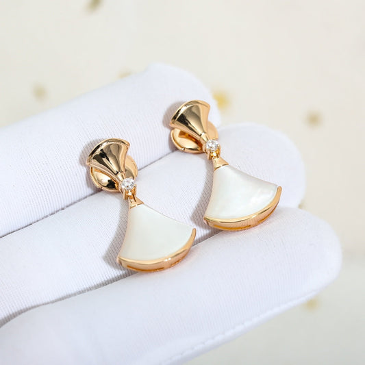 [Rose Jewelrys]DREAM MOP PINK GOLD EARRINGS