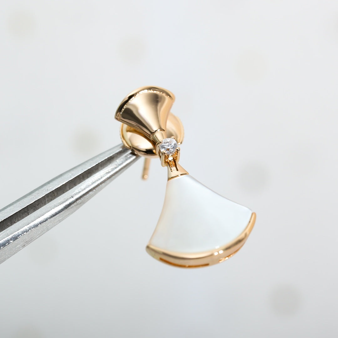 [Rose Jewelrys]DREAM MOP PINK GOLD EARRINGS