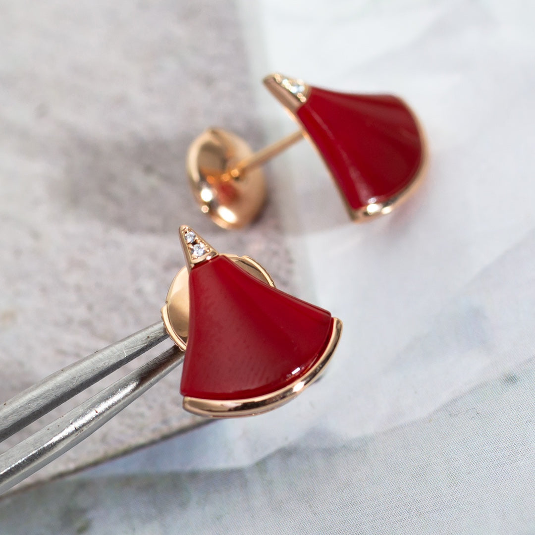 [Rose Jewelrys]DIVAS DREAM EARRINGS PINK GOLD