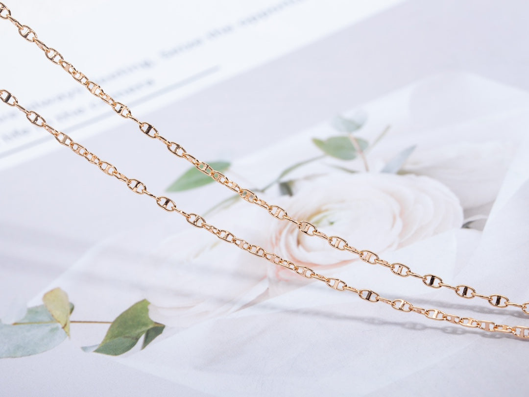 [Rose Jewelrys]ECHAPPEE NECKLACE PINK GOLD