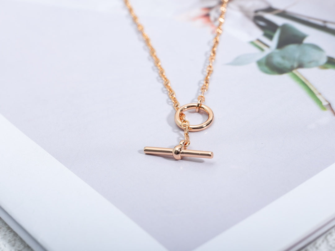 [Rose Jewelrys]ECHAPPEE NECKLACE PINK GOLD