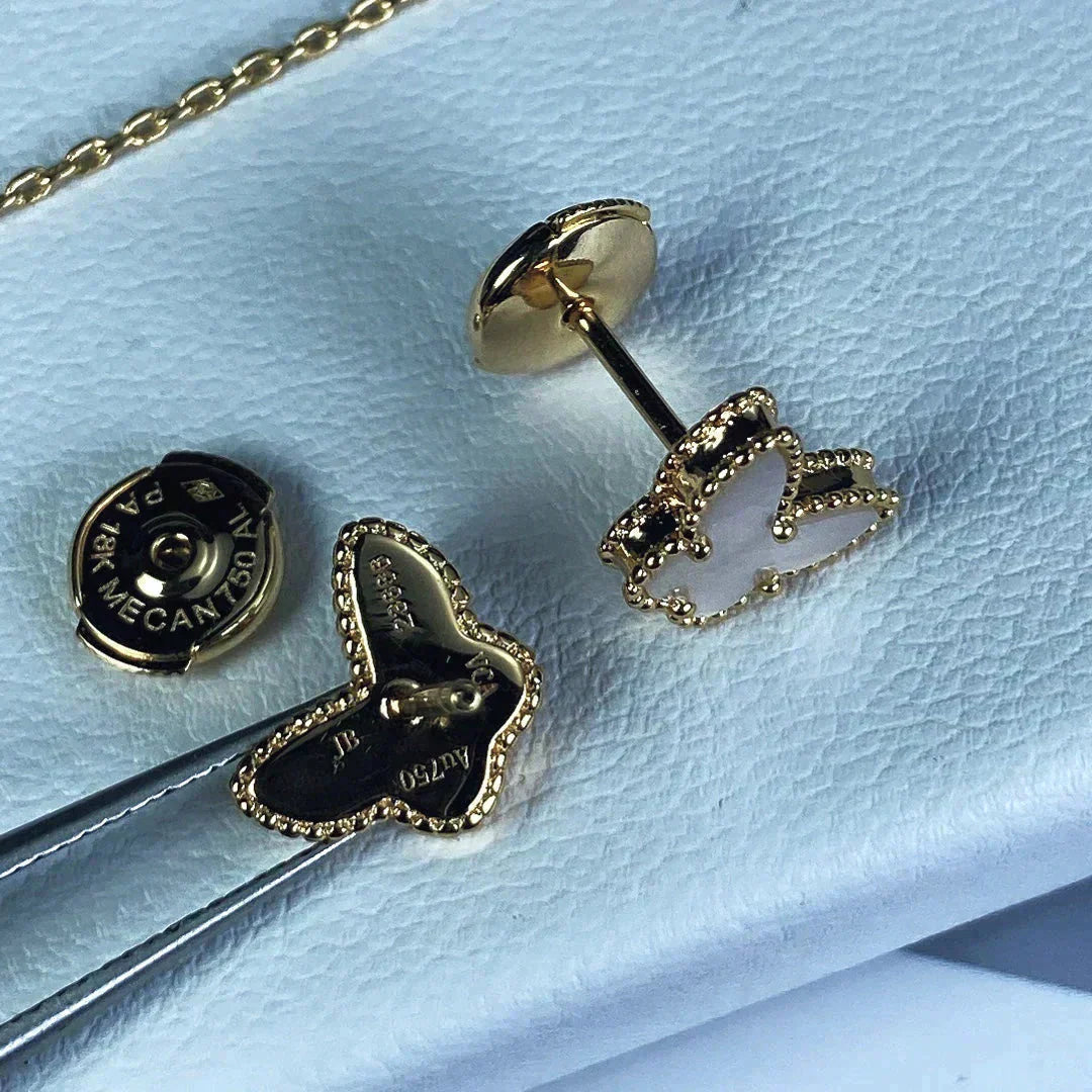 [Rose Jewelrys]SWEET BUTTERFLY MOP EARSTUDS