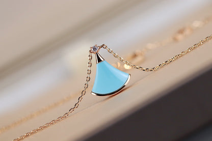 [Rose Jewelrys]DREAM NECKLACE TURQUOISE PINK GOLD