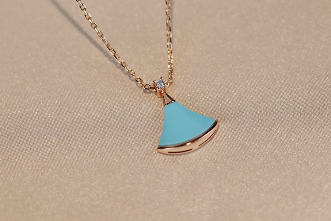 [Rose Jewelrys]DREAM NECKLACE TURQUOISE PINK GOLD