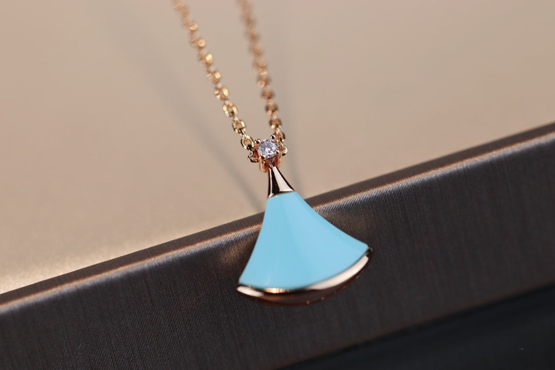 [Rose Jewelrys]DREAM NECKLACE TURQUOISE PINK GOLD