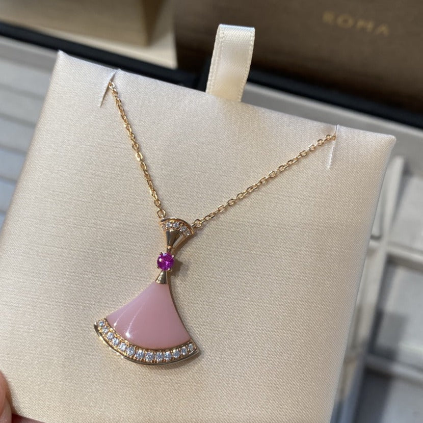 [Rose Jewelrys]DREAM NECKLACE PINK OPAL
