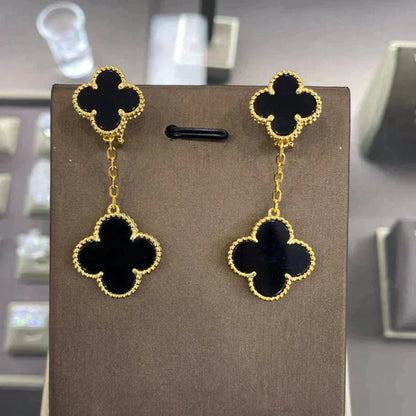 [Rose Jewelrys]CLOVER 2 MOTIFS  EARRINGS (MULTIPLE CHOICESC