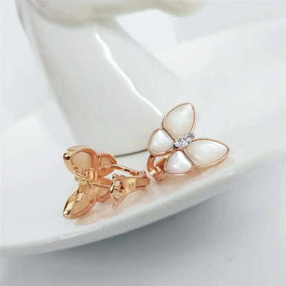 [Rose Jewelrys]BUTTERFLY MOP DIAMOND EARRINGS