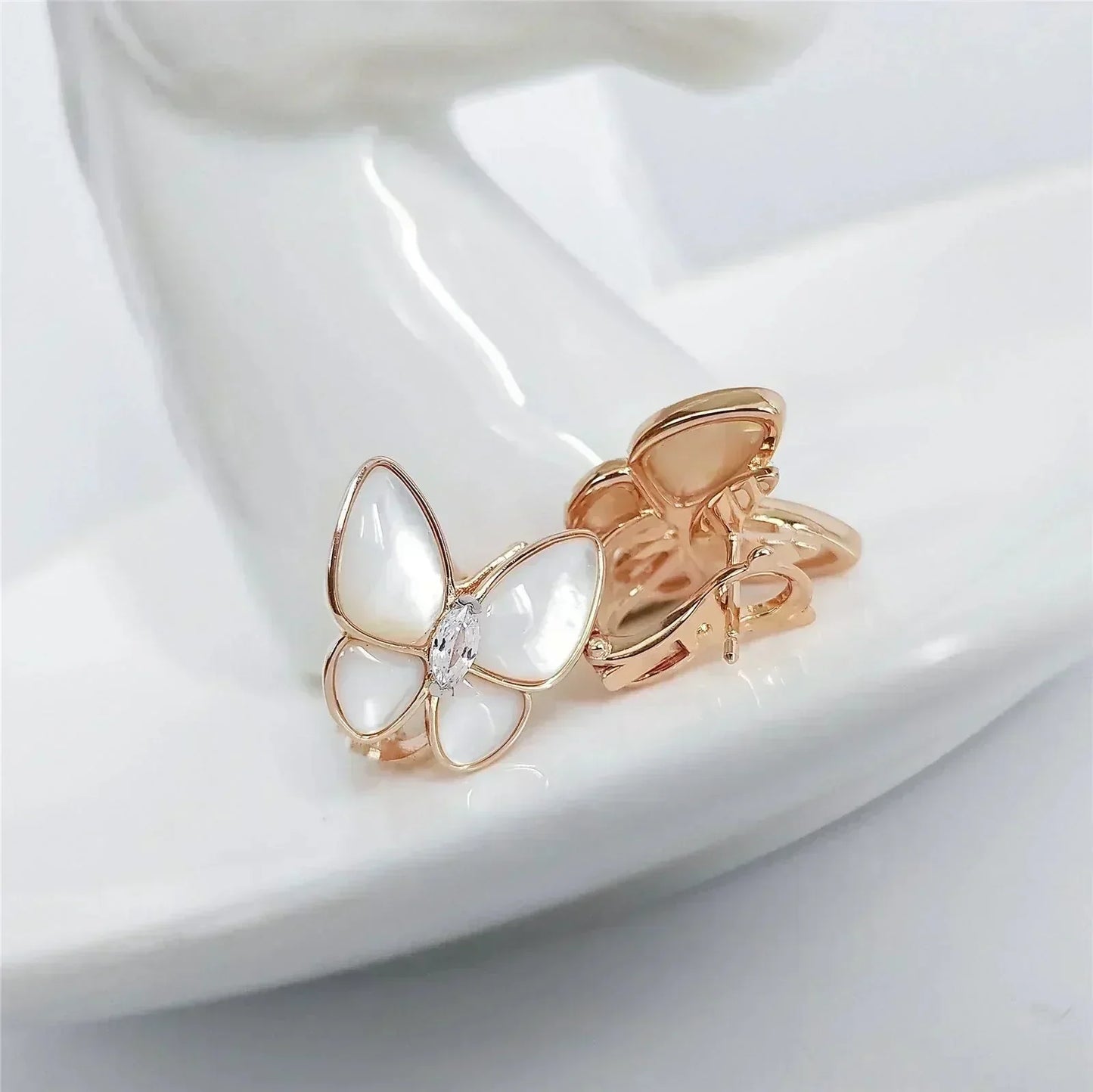 [Rose Jewelrys]BUTTERFLY MOP DIAMOND EARRINGS