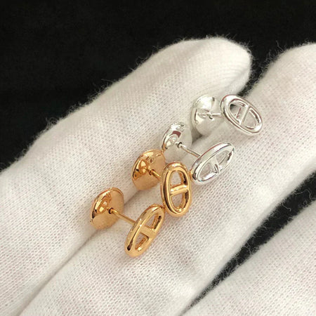 [🌹Rose💎]CHAINE SMALL EARRINGS GOLD AND SILVER