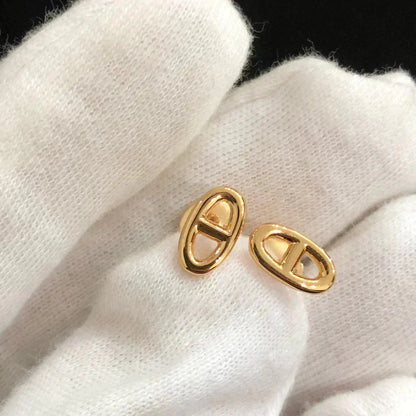 [Rose Jewelrys]CHAINE SMALL EARRINGS GOLD AND SILVER