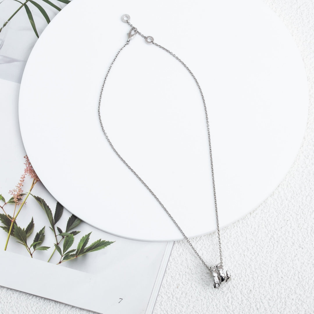[Rose Jewelrys]SERPENTI SILVER NECKLACE DIAMOND