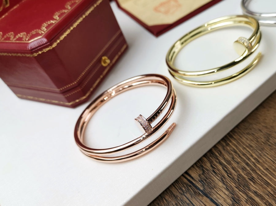 [Rose Jewelrys]JUSTE BRACELET 3.5MM DOUBLE ROW DIAMOND