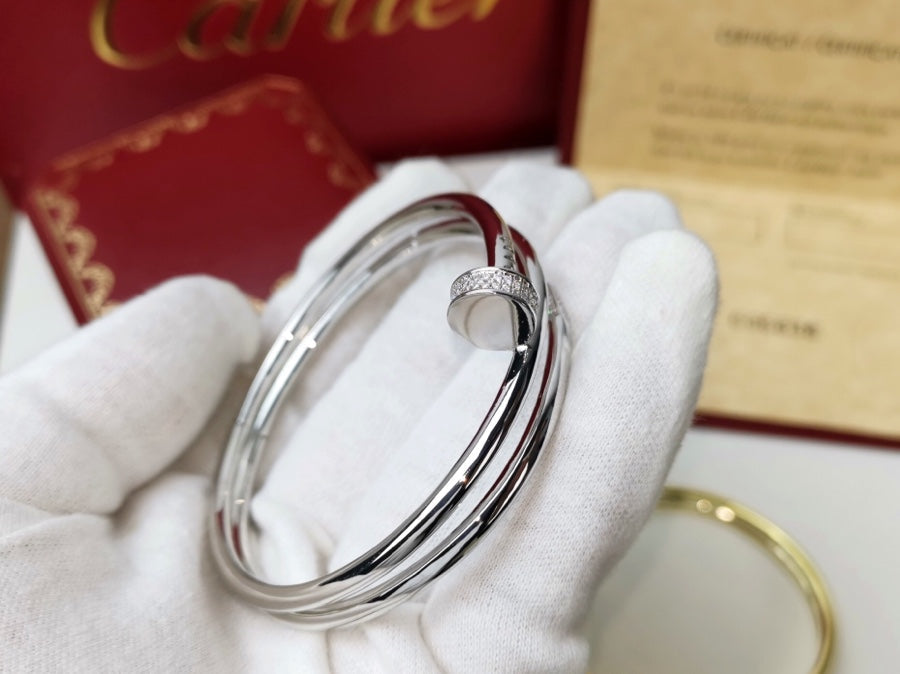 [Rose Jewelrys]JUSTE BRACELET 3.5MM DOUBLE ROW DIAMOND