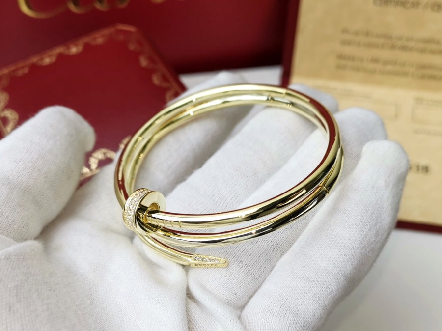 [Rose Jewelrys]JUSTE BRACELET 3.5MM DOUBLE ROW DIAMOND