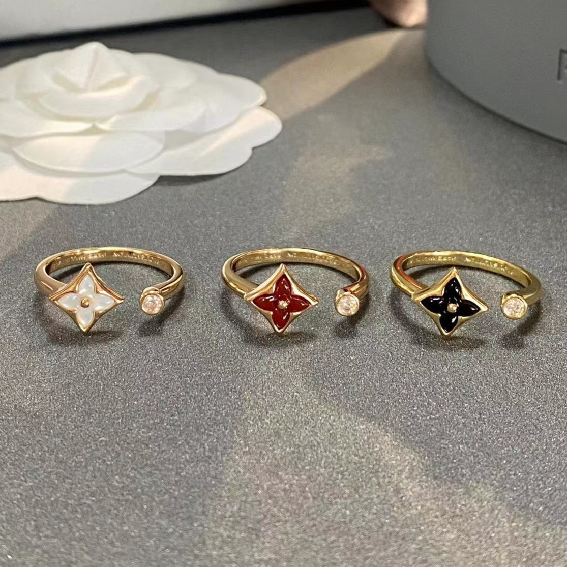 [Rose Jewelrys]STAR 1 DIAMOND OPEN RING