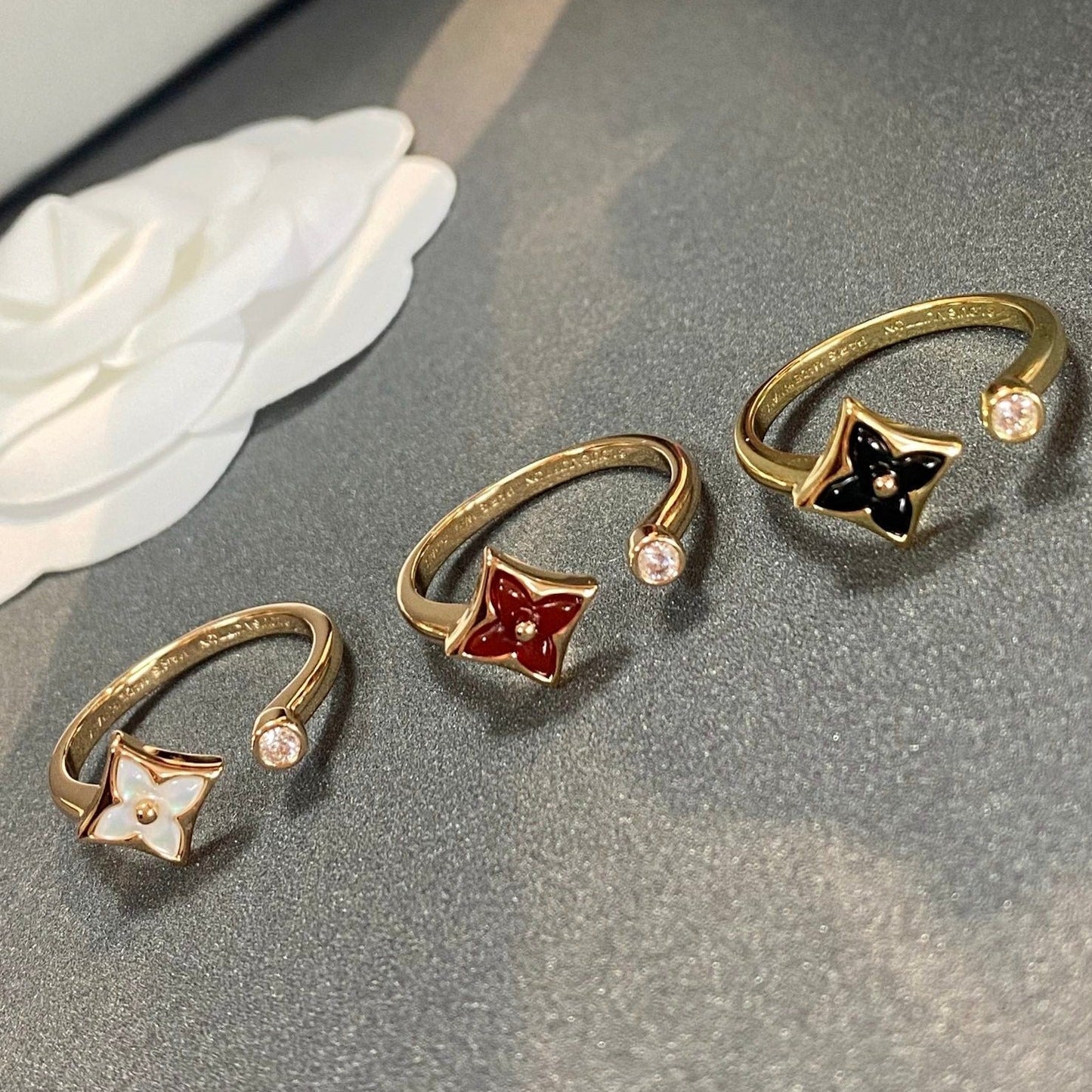 [Rose Jewelrys]STAR 1 DIAMOND OPEN RING