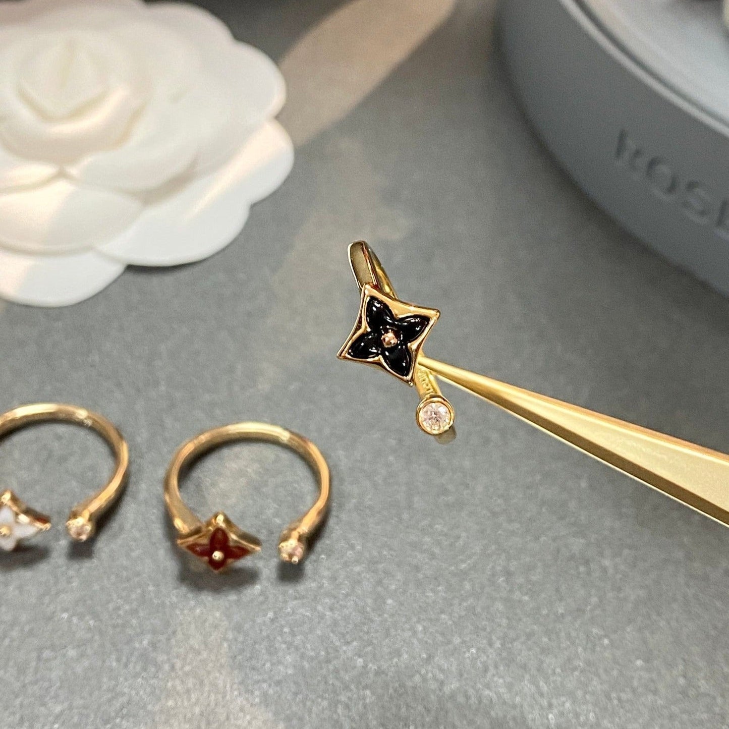 [Rose Jewelrys]STAR 1 DIAMOND OPEN RING