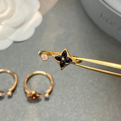 [Rose Jewelrys]STAR 1 DIAMOND OPEN RING