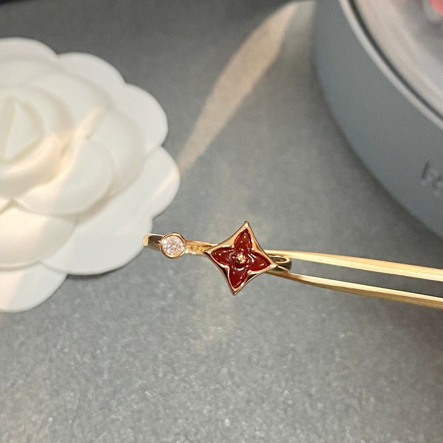 [Rose Jewelrys]STAR 1 DIAMOND OPEN RING
