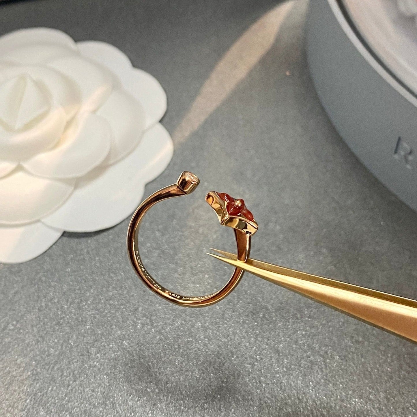 [Rose Jewelrys]STAR 1 DIAMOND OPEN RING
